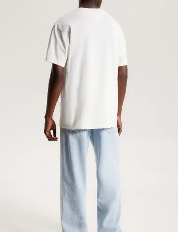 Tricou Tommy Jeans, ecru Alb