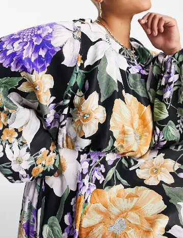 Rochie scurta ASOS Curve, floral print Floral print