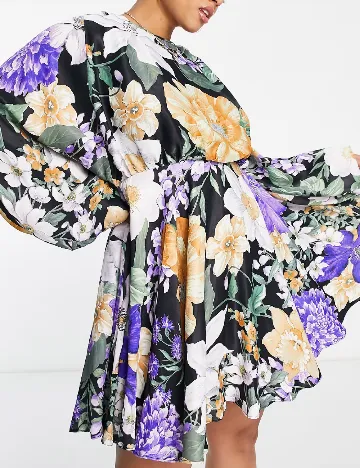 Rochie scurta ASOS Curve, floral print Floral print