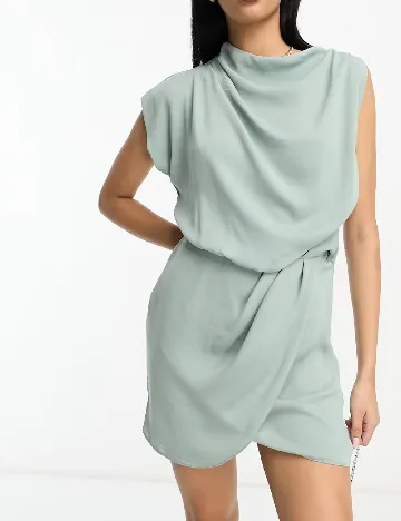 Rochie scurta ASOS, verde Verde