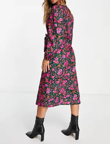 Rochie medie Vila, floral print Floral print