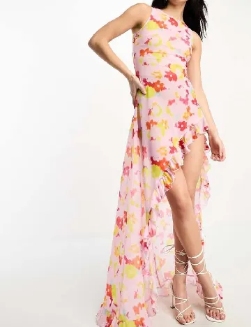Rochie medie Annorlunda, roz Roz