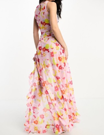 Rochie medie Annorlunda, roz