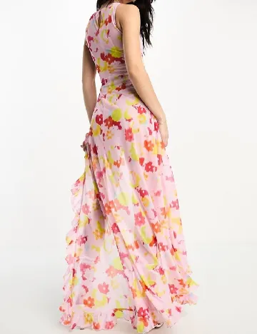Rochie medie Annorlunda, roz Roz