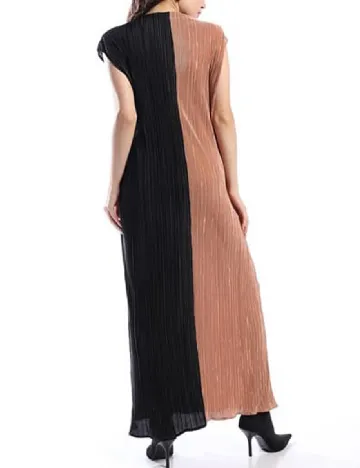 Rochie lunga ASOS, negru/maro Negru