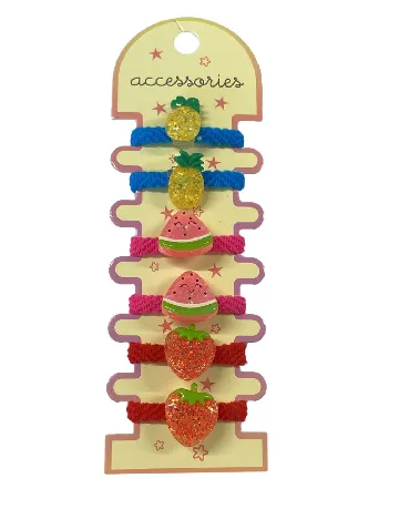 Set elastice de par 6 bucati Partyland, mix culori