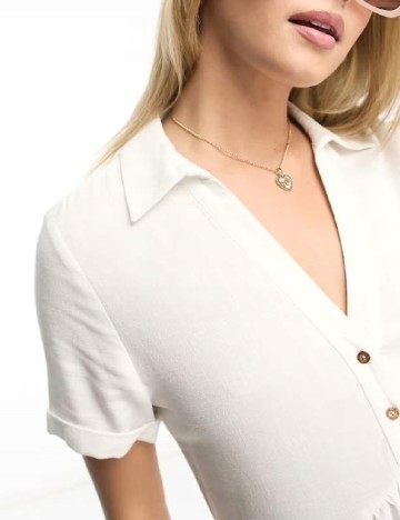 Rochie scurta Stradivarius, alb