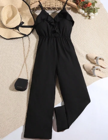 Salopeta Shein Kids, negru