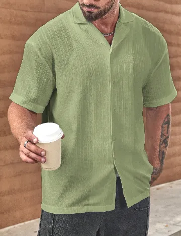 Camasa SHEIN, verde Verde