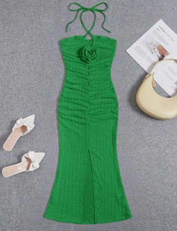 Rochie lunga SHEIN, verde