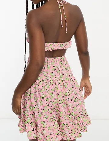 Rochie scurta ASOS, roz Roz