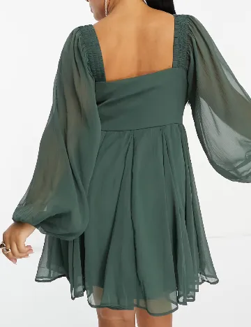 Rochie scurta ASOS Curve, verde Verde