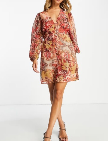Rochie scurta River Island, mix culori