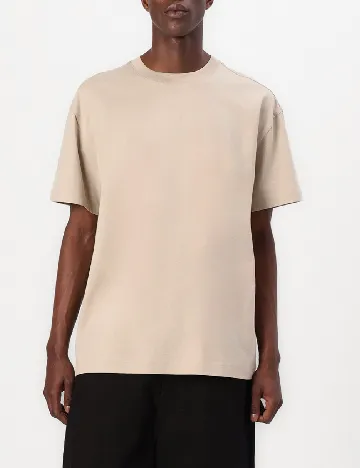Tricou Weekday, crem Crem