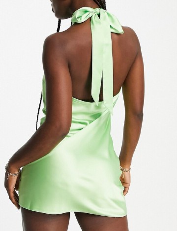 Rochie scurta Miss Selfridge, verde