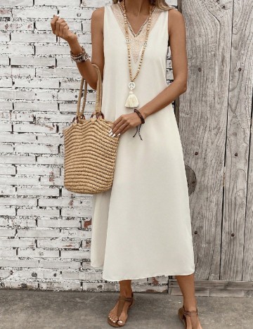 Rochie lunga SHEIN, ecru