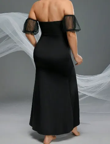 Rochie lunga SHEIN Maternity, negru Negru