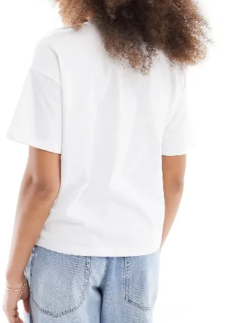 Tricou Oversize ASOS, alb Alb
