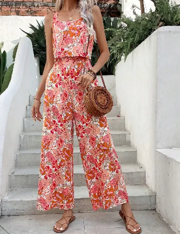 Salopeta SHEIN CURVE, floral Floral print