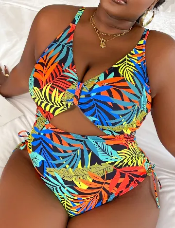 Costum de baie SHEIN CURVE, mix culori Mix culori