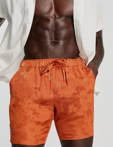 Pantaloni scurti ASOS, portocaliu