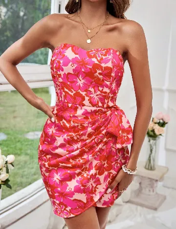 Rochie scurta SHEIN, floral Floral print