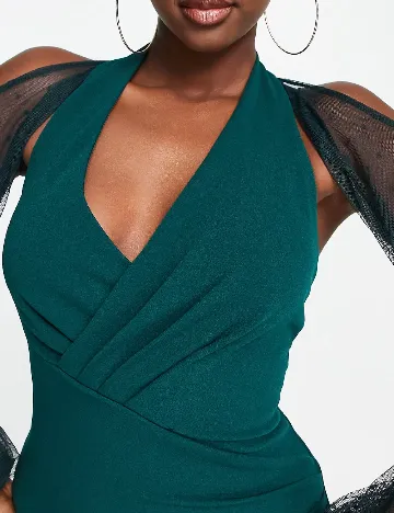 Rochie medie Jaded Rose, verde Verde