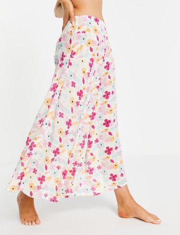Pantaloni de plaja Vero Moda, floral print