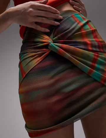 Fusta Top Shop, mix culori