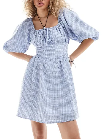 Rochie scurta Glamorous, albastru Albastru