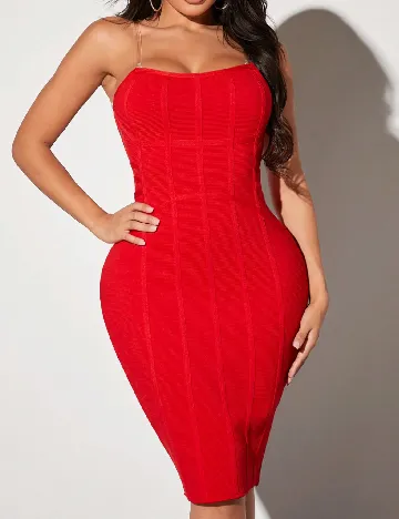 Rochie scurta SHEIN, rosu Rosu