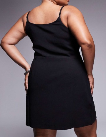 Rochie scurta Kaiia Plus Size, negru