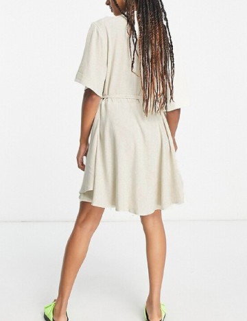 Rochie scurta Weekday, bej