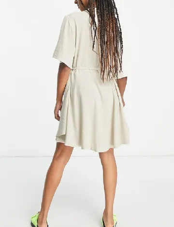 Rochie scurta Weekday, bej Crem