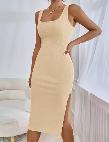 Rochie medie SHEIN, crem Crem