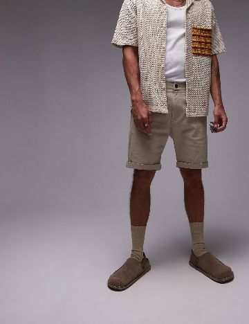 Pantaloni scurti Topman, crem