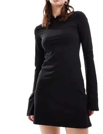 Rochie scurta Monki, negru Negru