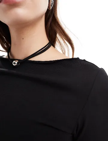 Rochie scurta Monki, negru Negru