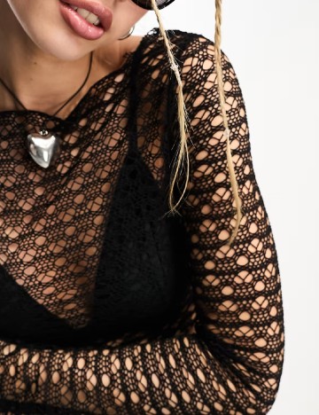 Rochie de plaja COLLUSION, negru