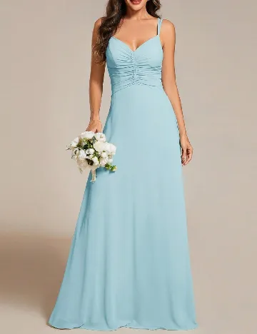 Rochie lunga Ever-Pretty, bleu Albastru