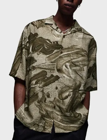 Camasa Topman, verde Verde