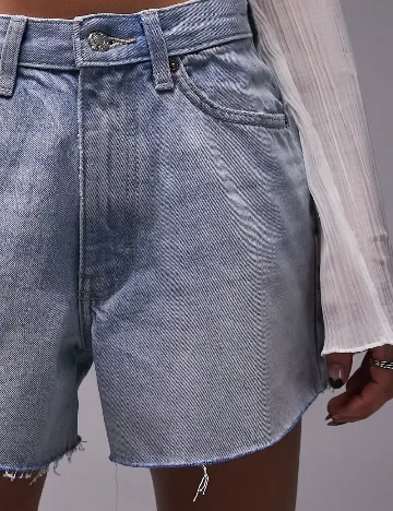 Pantaloni scurti Top Shop, albastru Albastru