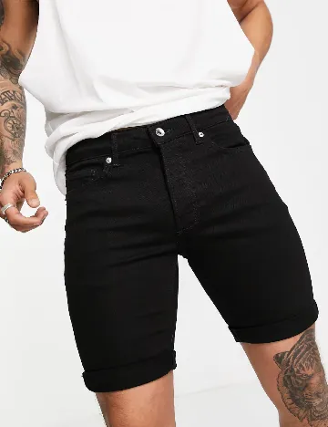 Pantaloni scurti Topman, negru Negru