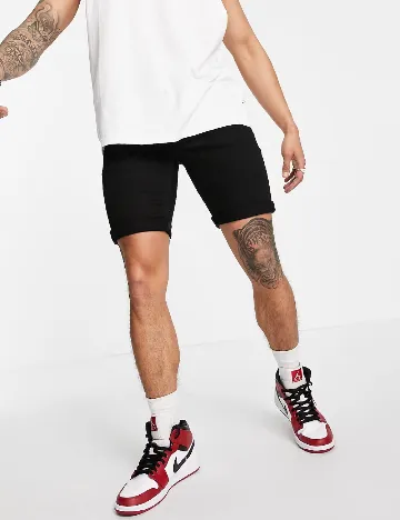 Pantaloni scurti Topman, negru Negru