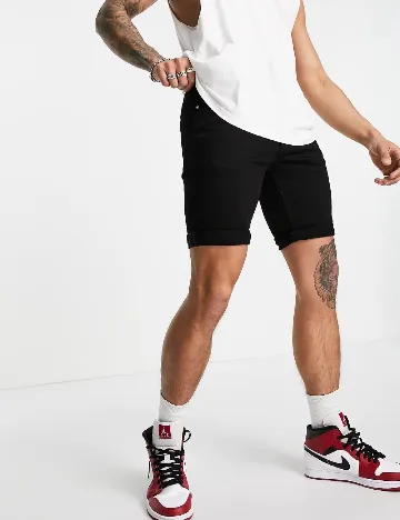 Pantaloni scurti Topman, negru Negru