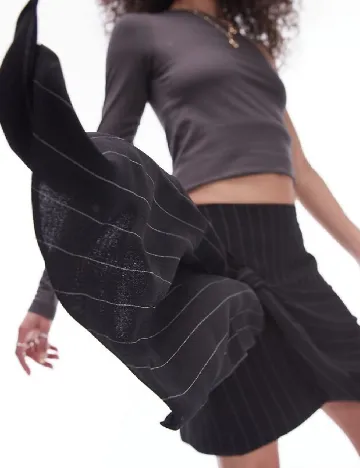 Fusta Top Shop, negru Negru