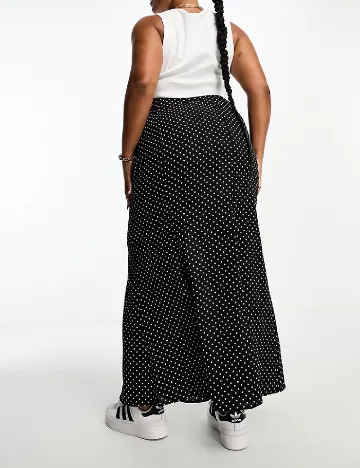 Fusta IN THE STYLE Plus Size, negru Negru
