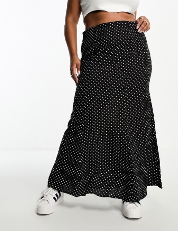 Fusta IN THE STYLE Plus Size, negru