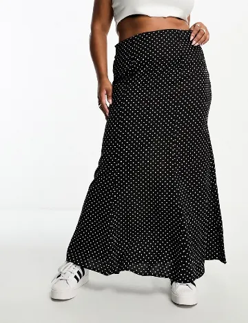 Fusta IN THE STYLE Plus Size, negru Negru