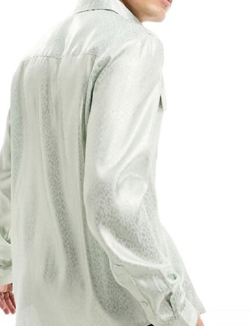 Camasa ASOS, verde deschis